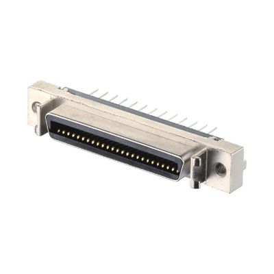 Zinc Alloy Shell Material 68 Pin SCSI Connector Solder Type VHDCI HPCN Male