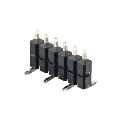 5.08mm Pitch Single Row Header Connector Straight Dip Type  2 - 20 Pin H2.5mm