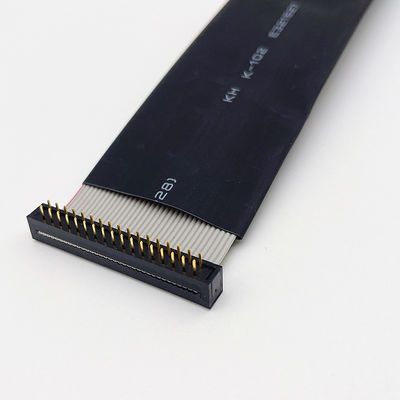 IDC Ribbon Flat Cable Assembly UL2651 28AWG With Tinned Copper Wire Conductor
