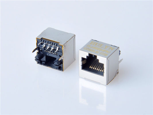 8p8c RJ45 Jack Connector PCB Mount For Network Socket Internet Modular Copper Alloy