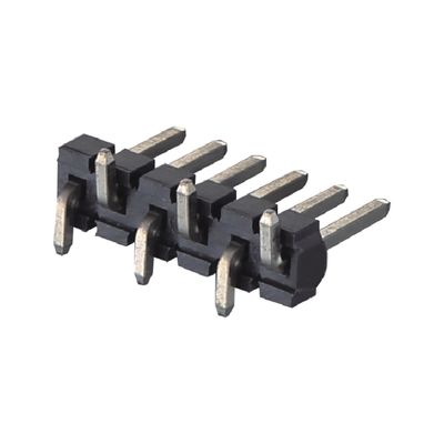 3.96mm Gold Plated PCB Pin Header Connector Single Row SMT Type 2 - 20 Pin H3.2mm