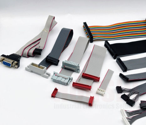 IDC Ribbon Flat Cable Assembly UL2651 28AWG With Tinned Copper Wire Conductor