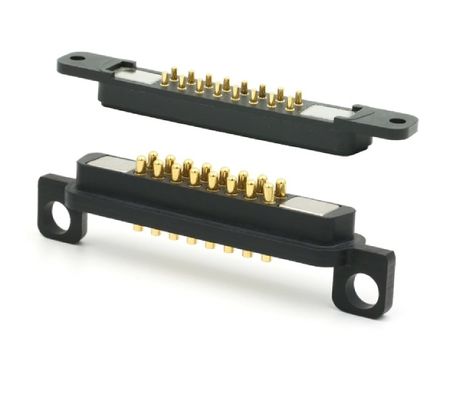 Magnetic Connector 6 Pole Pogo Pin 3a Spring Loaded Waterproof  Power Charging Connector