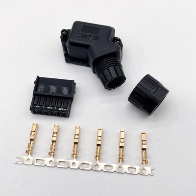 Gold Plated Servo Motor Power Plug 4 Pin 5 Pin Phosphorous Bronze Contact Material