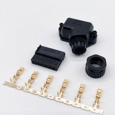 Gold Plated Servo Motor Power Plug 4 Pin 5 Pin Phosphorous Bronze Contact Material