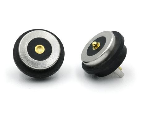 4p Magnetic Pogo Pin Through Holes Spring Loaded Connectors Waterproof Connections
