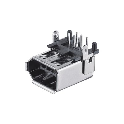 SM-6P Male CN3 Server I / O Connector IEEE 1394 Female Connector Solder Type