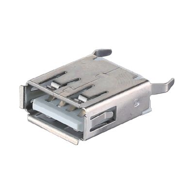 USB 2.0 / 3.0 Jack A Type Male Plug Connector Brass / Phosphor Bronze Contact Material