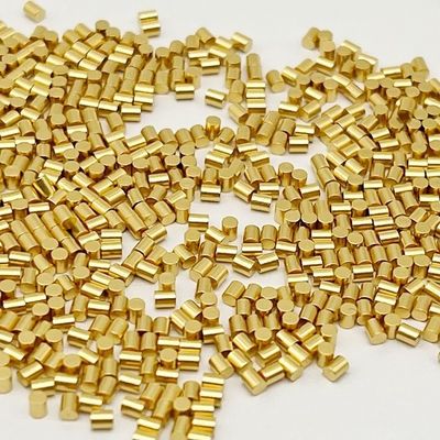Custom 0.02mm Diameter 10u'' Gold Plated Brass Pin Contacts Springs For Male Gender And Salt Fog 72H