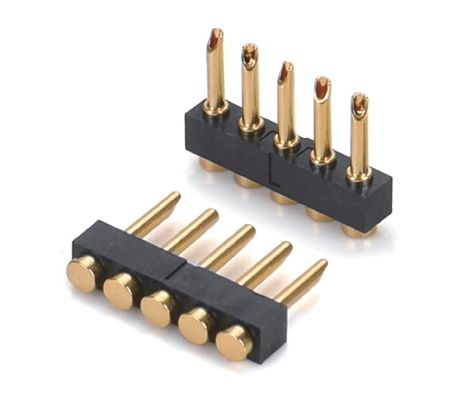 2.54mm Pitch Female 6 Pin PCB Connector Spring Loaded Pogo Pin Connector Smt Type
