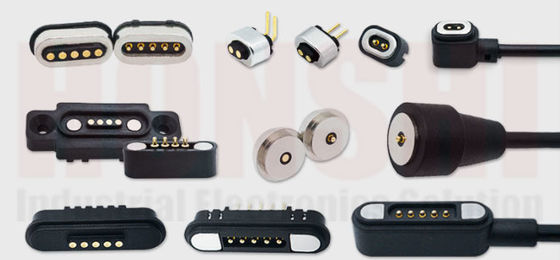 High Current Magnetic Pogo Pin Connector 1A 2A 3A 5A 10A Spring Loaded