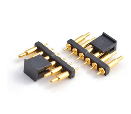 Custom 2.54mm Pitch Male 6 Pin 1.5mm PCB Connector Spring Loaded Pogo Pin Connector