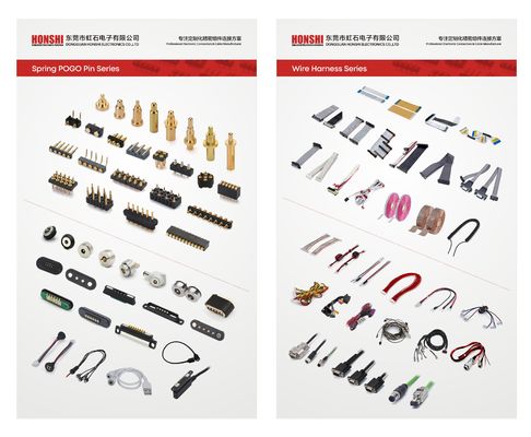Custom 2.54mm Pitch Male 6 Pin 1.5mm PCB Connector Spring Loaded Pogo Pin Connector