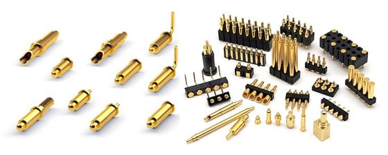 Custom 2.54mm Pitch Male 6 Pin 1.5mm PCB Connector Spring Loaded Pogo Pin Connector