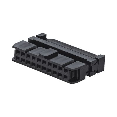 8 Pin - 24 Pin Single Row IDC Connector 2.54mm Pitch Black Female FC Socket