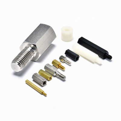 Male Brass Spacer Studs With Metric Thread Internal External Knurled Standoff Customized