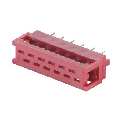 Straight IDC Female Connector Micro Match 4 6 8 10 20 Pin 1.27mm Pitch