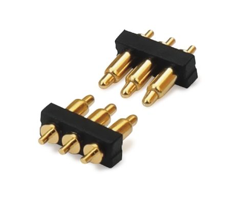 2.54mm Pitch Male 5 Pin PCB Connector Spring Loaded Pogo Pin Connector Dip Type