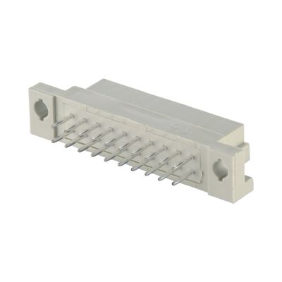 Straight Female 2 Row DIN 41612 Connector 64 Pin Vertical PCB Rated Current 3A