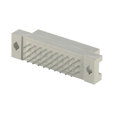 Din 41612 30 Pin Right Angle Male Pins Connector Through Hole 3 Rows Vertical PCB