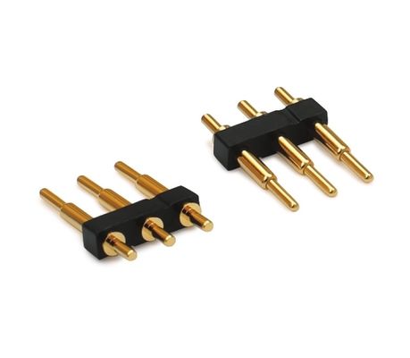 3.0mm pitch 3pin Gold Plated SMT Type Automotive Brass Pogo Pin Connector for pcb