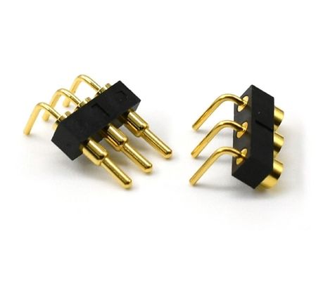 3.0mm pitch 3pin Gold Plated SMT Type Automotive Brass Pogo Pin Connector for pcb