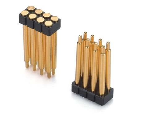 2.0mm 20 Pin Customize Pogo Pin Connector Spring Pin Gold Plated SMT Pogo Connector