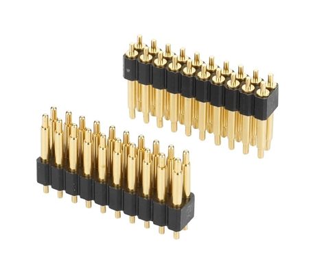 2.0mm 20 Pin Customize Pogo Pin Connector Spring Pin Gold Plated SMT Pogo Connector
