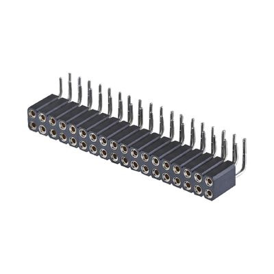 PCB Connector Machined Female Header 2.54mm H7.0mm Right Angle Dual Row 2-80Pin