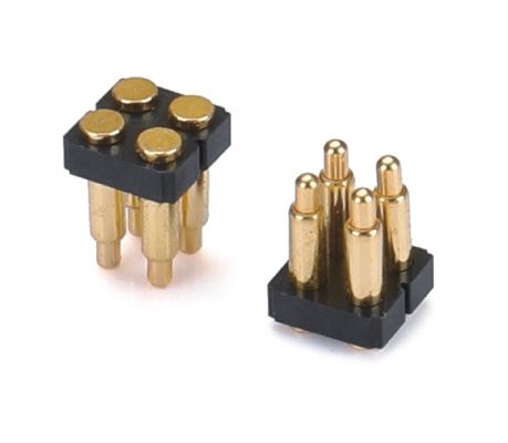 1.27mm Pogo Pin Connector h1.5mm L8.0 Dip Type Gold Plated Brass Connector 10 pin