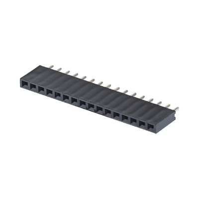 Female Header Connector 1*40 PA6T Black Right Angle Connector 2.54mm Pitch H8.5mm