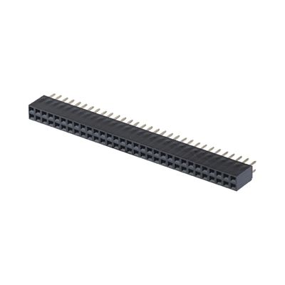 Female Header Connector 1*40 PA6T Black Right Angle Connector 2.54mm Pitch H8.5mm