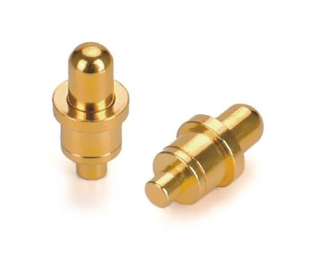 1A Gold Plating 3-10u Brass Pogo Pin Spring Loaded Height 2.5mm Pin Contact Dip