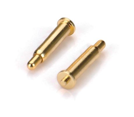 Brass Gold Plating Pogo Pin Connector Spring Force Double Head H6.0mm Smd Type
