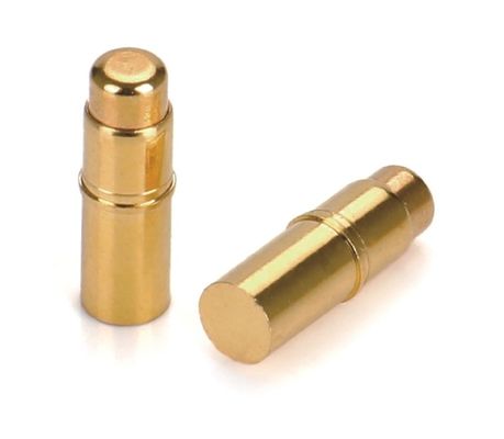Brass Gold Plating Pogo Pin Connector Spring Force Double Head H6.0mm Smd Type