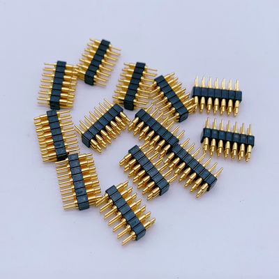 Customized 2.0mm Pitch Brass Pogo Pin 2row 14Pin Spring Loaded Connectors Male Gender