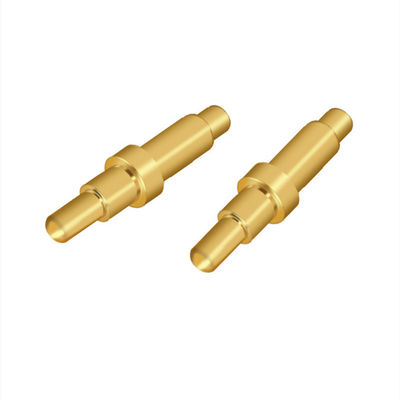 Male Brass Dual Header POGO Pin Spring Loaded Pins With Customized Contact Material