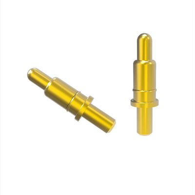 Male Brass Dual Header POGO Pin Spring Loaded Pins With Customized Contact Material