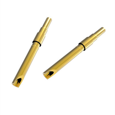 Male Brass Dual Header POGO Pin Spring Loaded Pins With Customized Contact Material
