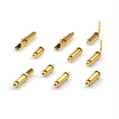 Custom Battery Brass Pogo Pin H7.2 Through Hole Pin Connector Spring Loaded