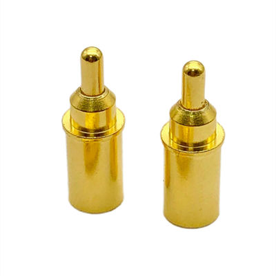 Custom Battery Brass Pogo Pin H7.2 Through Hole Pin Connector Spring Loaded
