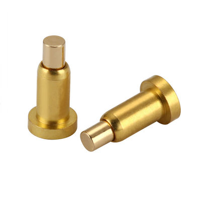 Custom Battery Brass Pogo Pin H7.2 Through Hole Pin Connector Spring Loaded