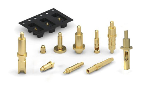 Customized 120g±20% Spring Force DC12V Brass Pogo Pin For Through Hole Connection