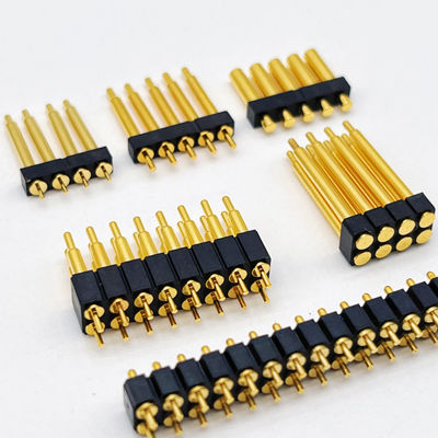 Solder Type Pogo Pin Connector 2.54mm Pitch 1x5P Male Spring Loaded Pogo Pin
