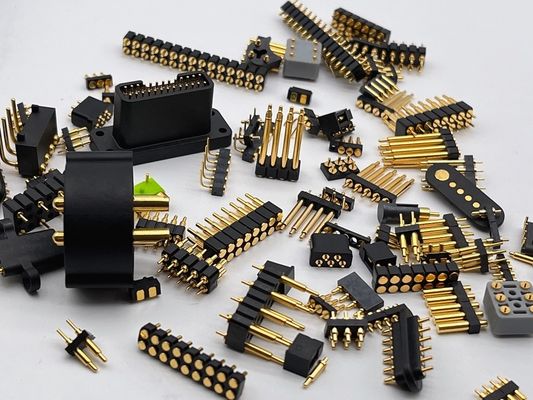 Solder Type Pogo Pin Connector 2.54mm Pitch 1x5P Male Spring Loaded Pogo Pin