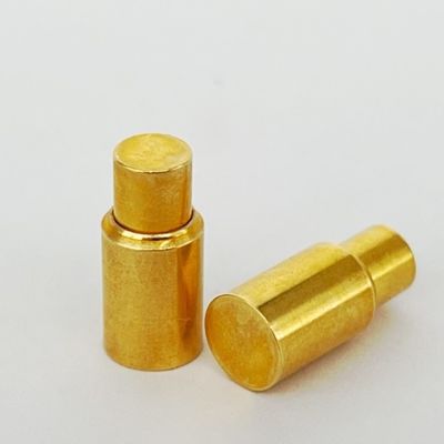 6.0mm C6801 Brass Pogo Pin SMT Connector Soldering Type Gold Plated Customized