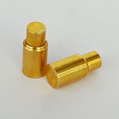 6.0mm C6801 Brass Pogo Pin SMT Connector Soldering Type Gold Plated Customized
