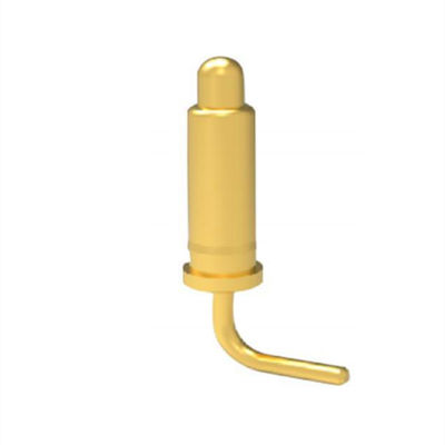 2.54mm pitch 10pin Right Angle Male Brass Spring Loaded Magnetic Pogo Pin Connector