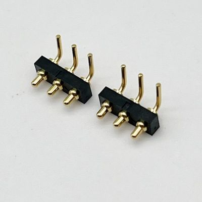 Custom 2.54mm Dip Type 3pin H1.5mm Pogo Pin connector for spring pin connector