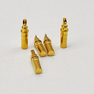 High Current Pogo Pin Connector DC 12V Spring Loaded Zinc Alloy Housing Material